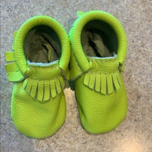New Freshly Picked size 2 neon moccasins